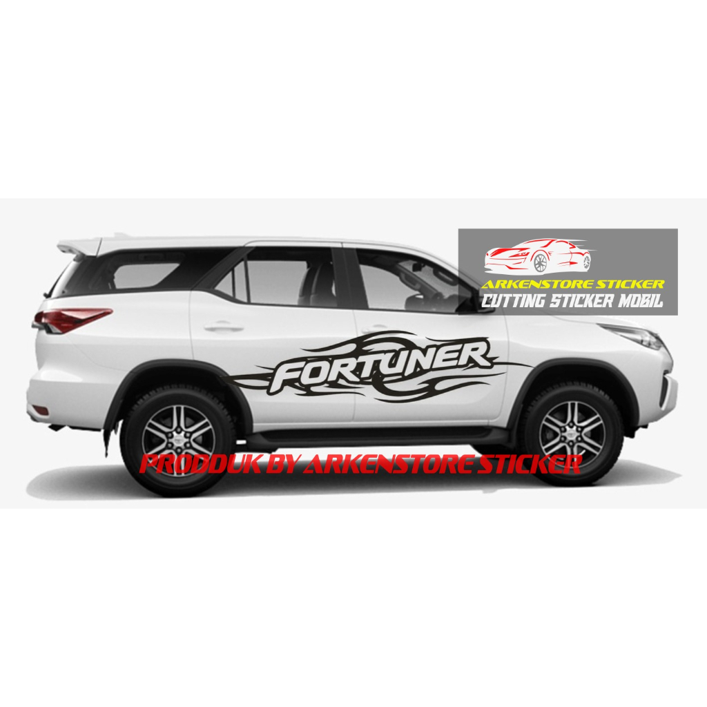 cutting sticker list mobil fortuner cutting sticker mobil toyota fortuner
