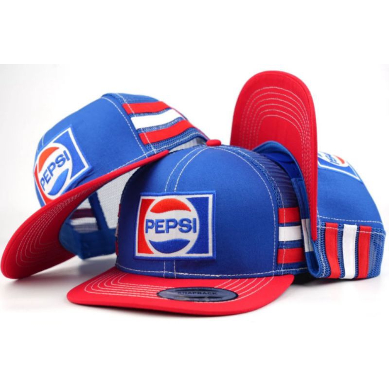 Topi Snapback Original Import Pepsi Cola Baseball Cap Distro Fashion Pria Wanita Hip Hop Hat Dewasa