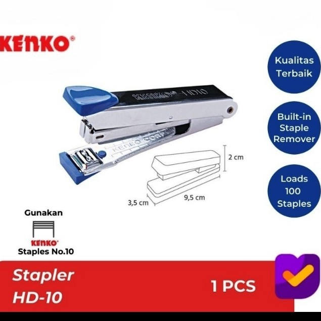 

Stapler / Penjepit Kertas Kecil HD 10 Kenko