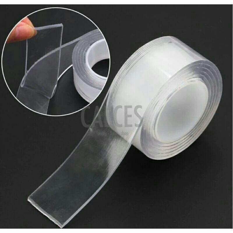 

SELOTIP BENING NANO DOUBLE TAPE NANO UKURAN 1 M X 2 CM X 1 MM SUPER KUAT TAHAN AIR