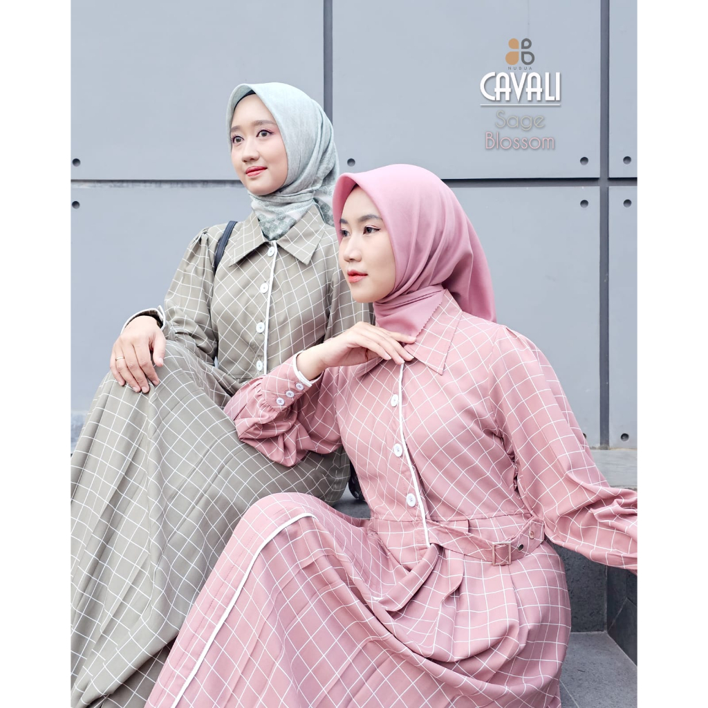 ( COD ) Dress Nubua Cavali - Gamis fashion Busana Muslim Wanita