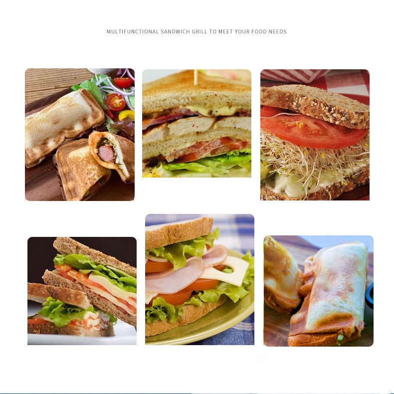 Sandwich Sosis Waffle Maker Alat Cetakan Sandwich Waffle Panjang Multifungsi Mengandalkan Mesin Sandwich