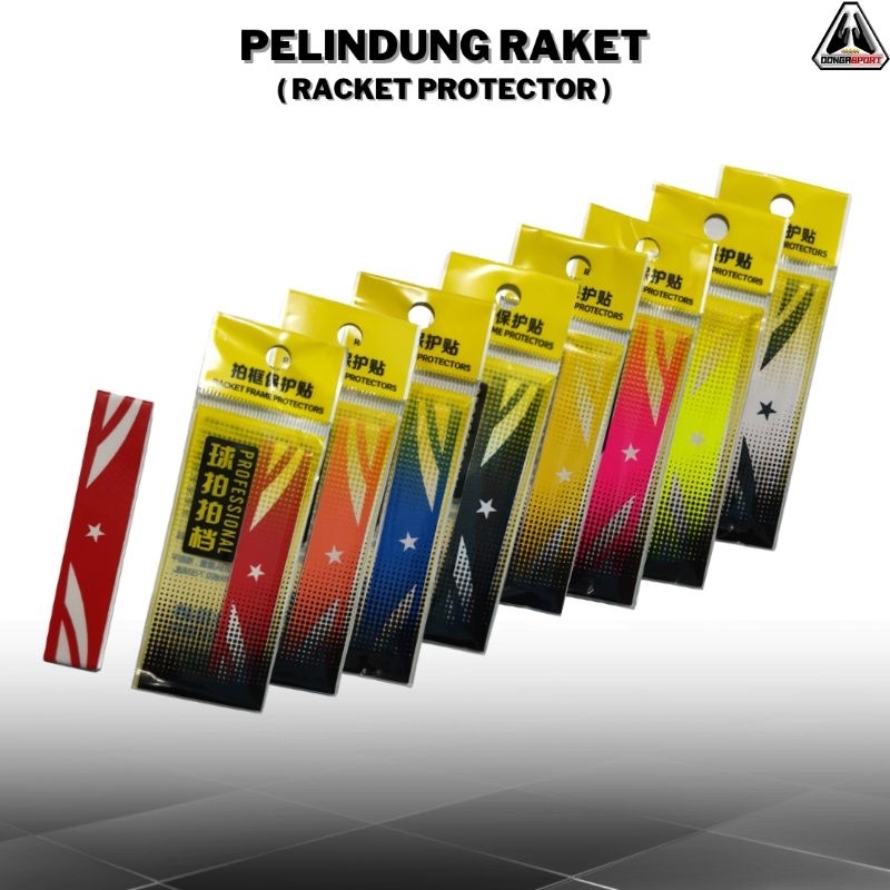 Pelindung Raket Racket Protector Sticker Pelindung Kepala Raket Badminton Tenis