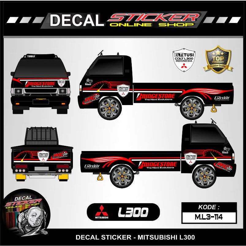 STICKER MOBIL L300 MOTIF NEW FULL BODY