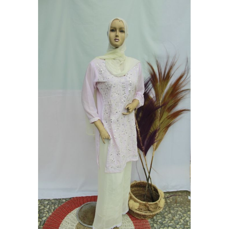 setelan/baju muslim/gamis Anarkali atasan wanita impor india