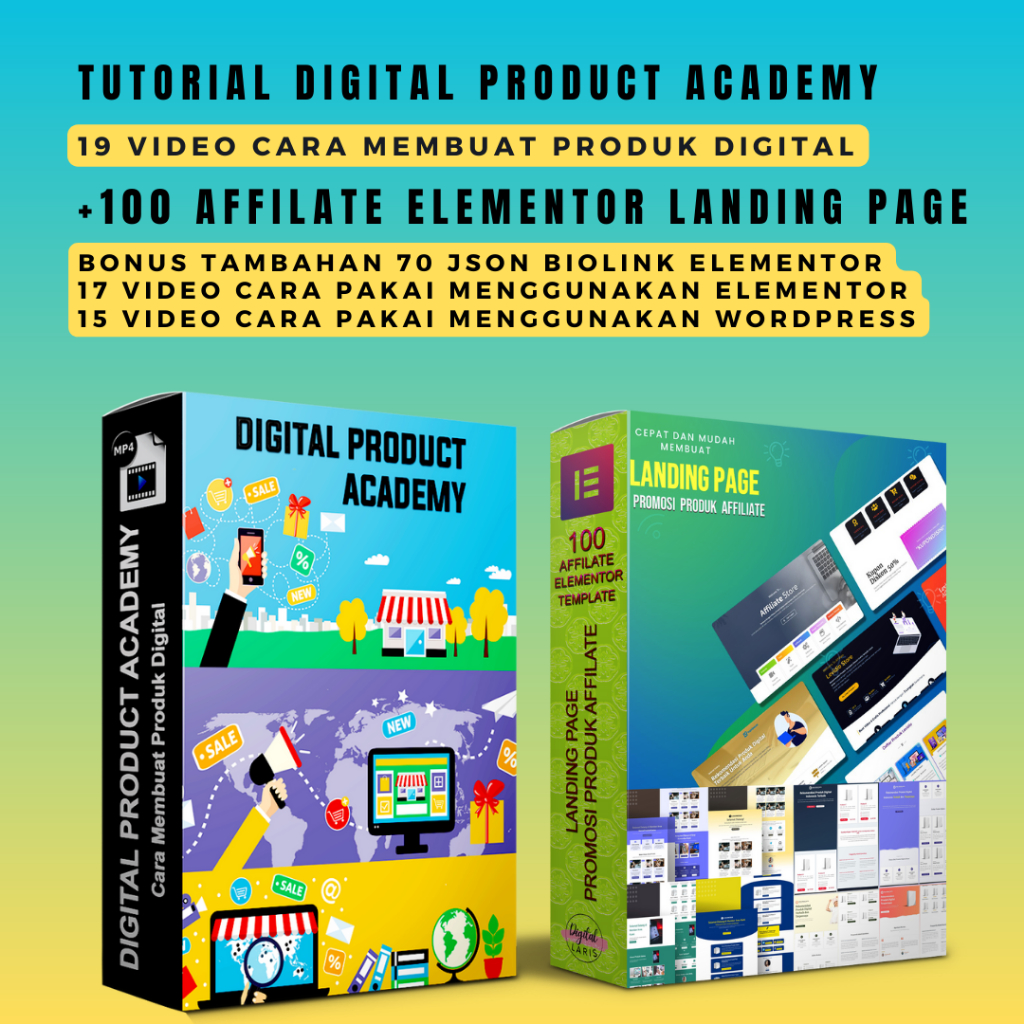 Landing Page elementor Affilate Website | Digital Product Academy