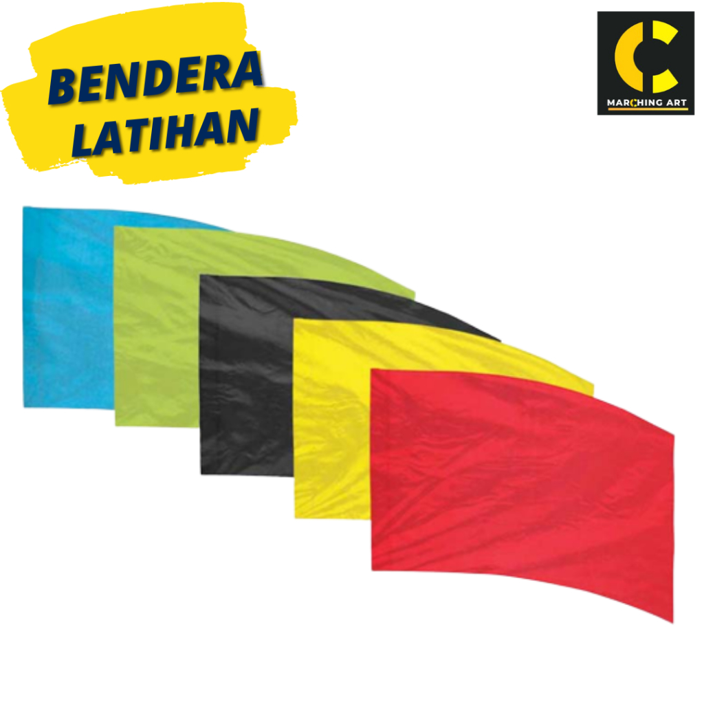 Bendera Polos Flag Latihan Color Guard Marching band/Drum band Kurva persegi