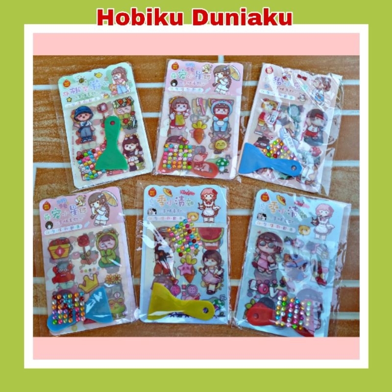 

Stiker Viral Masu/Stiker Momo + Manik + Spatula/Stiker DIY/Momo Sticker