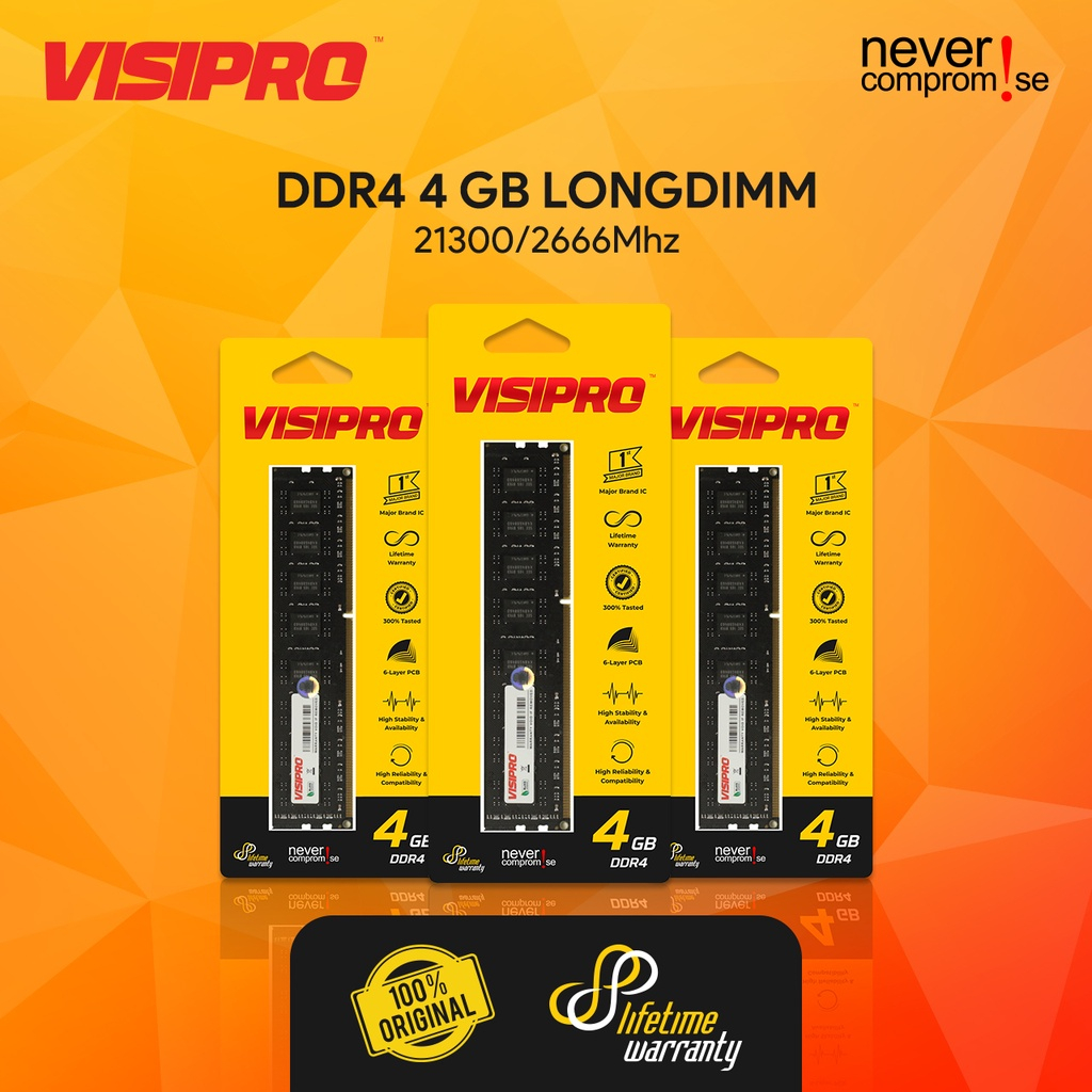 RAM PC DDR4 4GB/8GB/16GB PC 21300 Visipro
