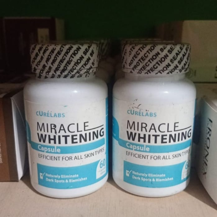 Promo Curelabs Miracle Whitening Capsule Kapsul Pemutih Badan Alami GD HERBAL
