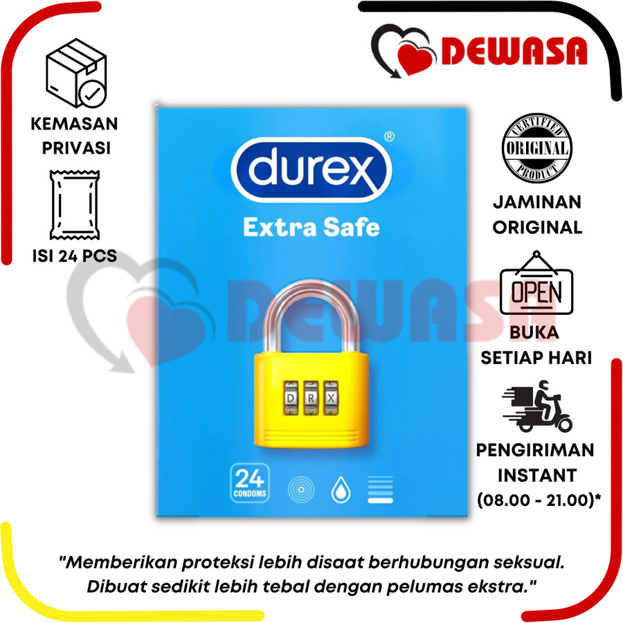 Durex Kondom Extra Safe - 24 Pcs