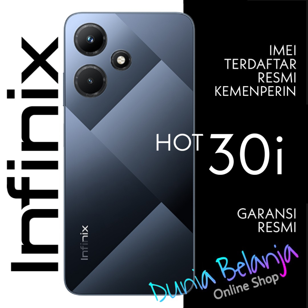 INFINIX HOT 30i 8/128 - GARANSI RESMI - HP INFINIX HOT 30 i RAM 8GB - HP INFINIX MURAH