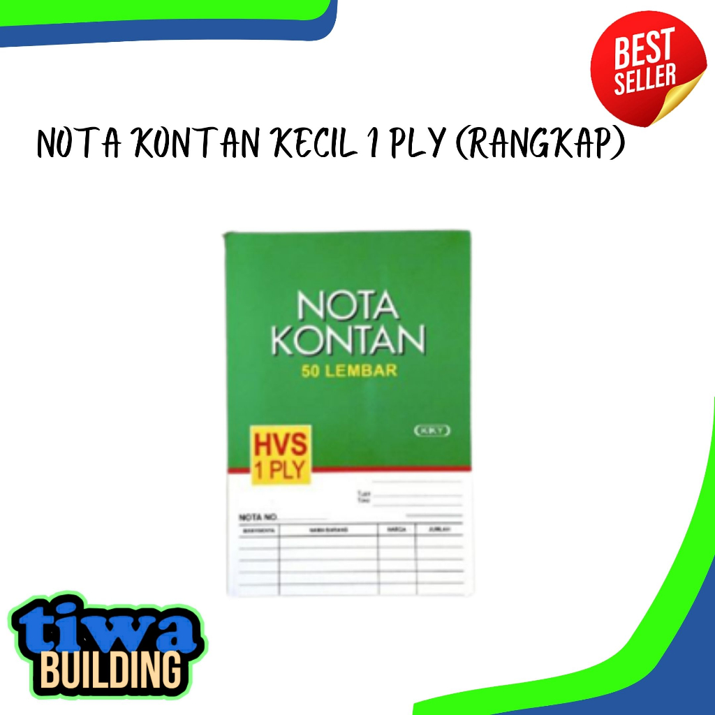 

NOTA KONTAN KECIL 1 PLY (RANGKAP) MEREK KIKY