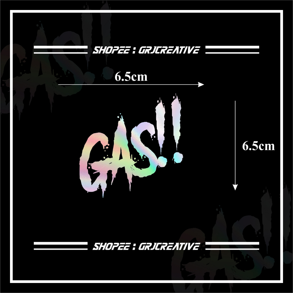 

[CUTTING POLA] Stiker Viral Gas!! Stiker Racing Hologram / Vinyl Bijian Murah