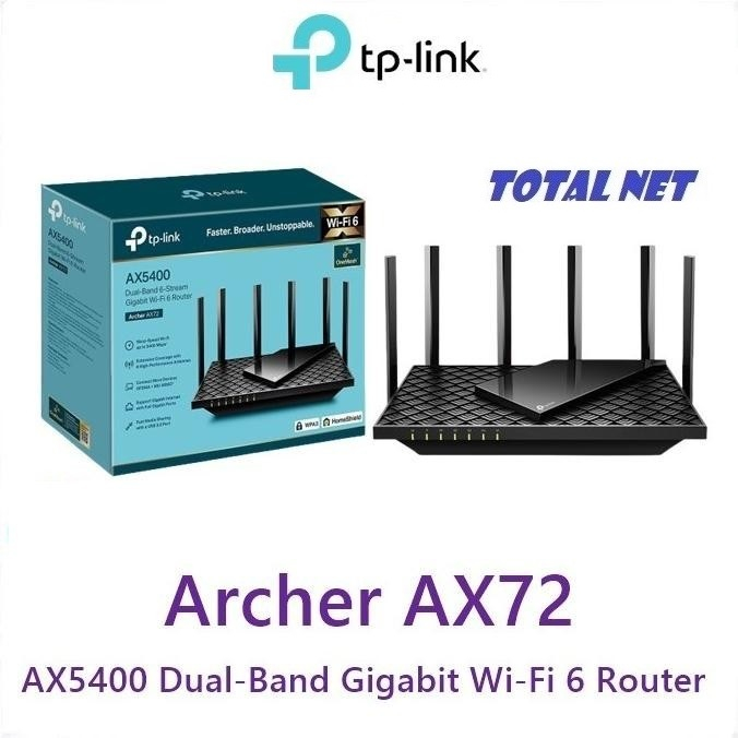 Tp-Link Archer AX72 AX5400 Dual-Band Gigabit Wi-Fi 6 Router
