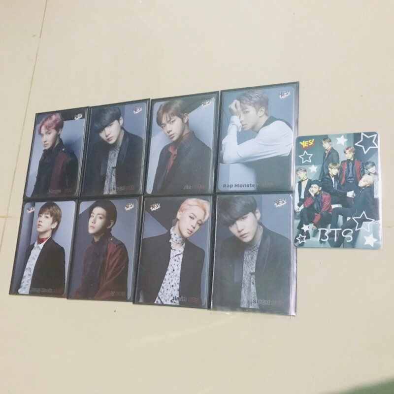 YC (Yes Card) HK BTS Namjoon Jin Suga Jhope Jimin Taehyung Jungkook