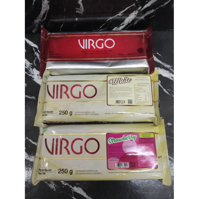 

COKLAT COMPOUND VIRGO 250gr/COKLAT BATANG