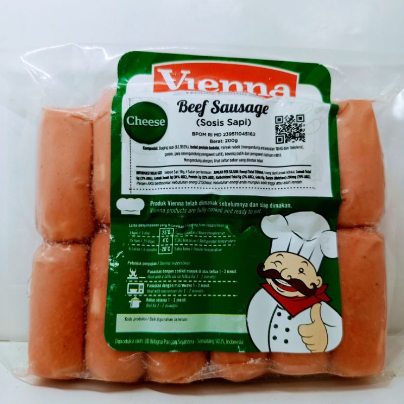 

Vienna Sosis Sapi Keju 200 Gr