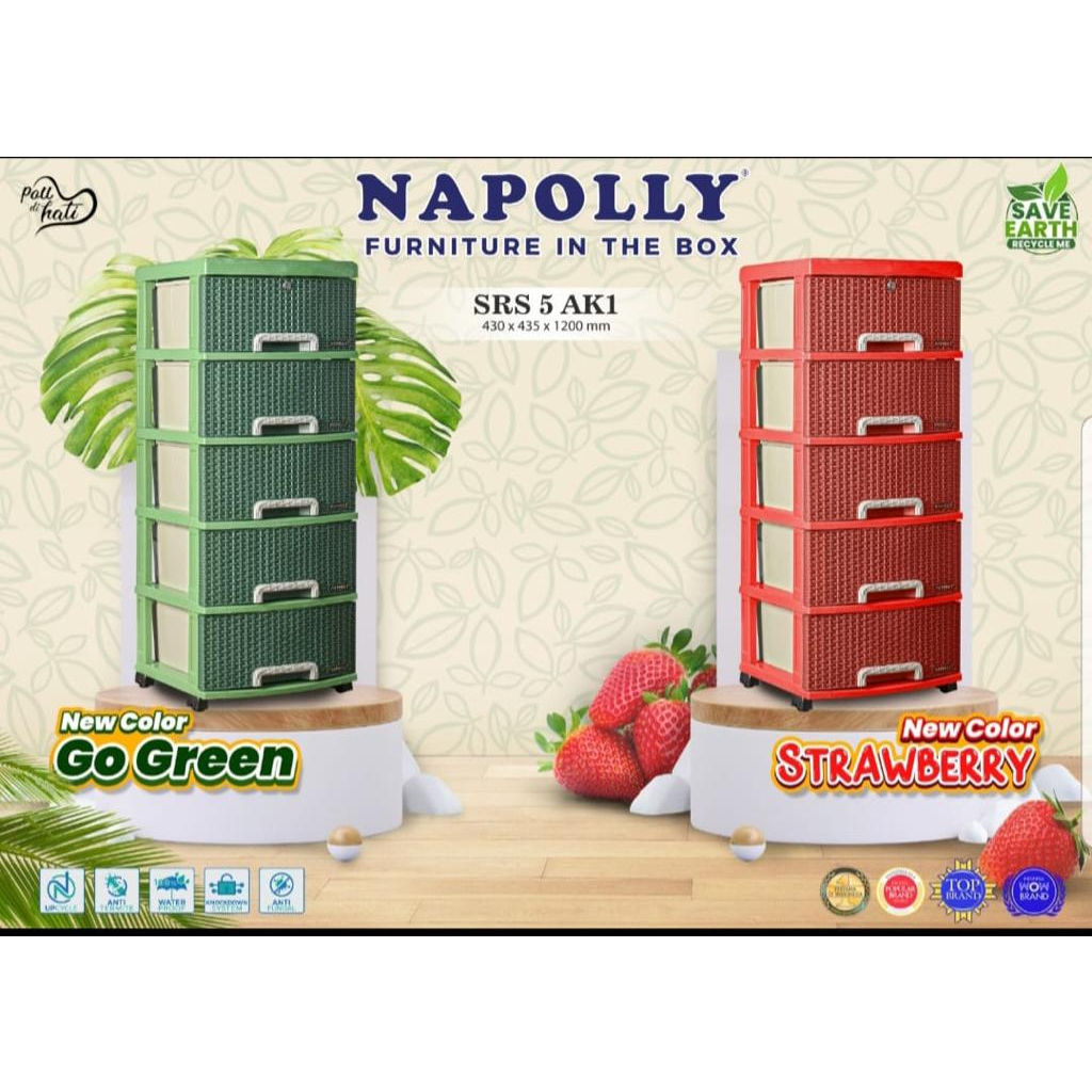 Lemari Plastik Napolly SRS 5 AK1