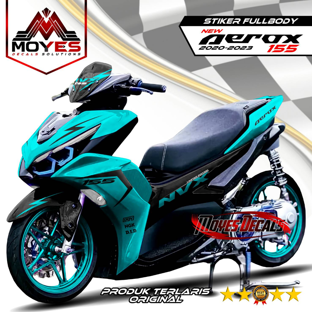 Decal Fullbody Aerox New - Decal Stiker Fullbody Yamaha Aerox New Polos New Motif