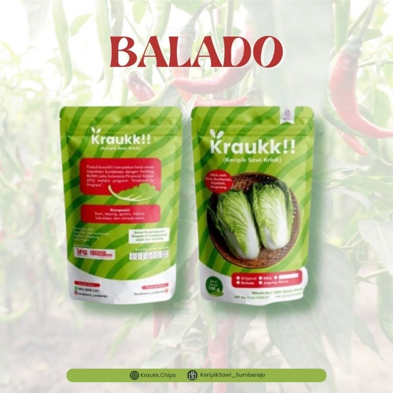 

Keripik Sawi Kraukk Balado