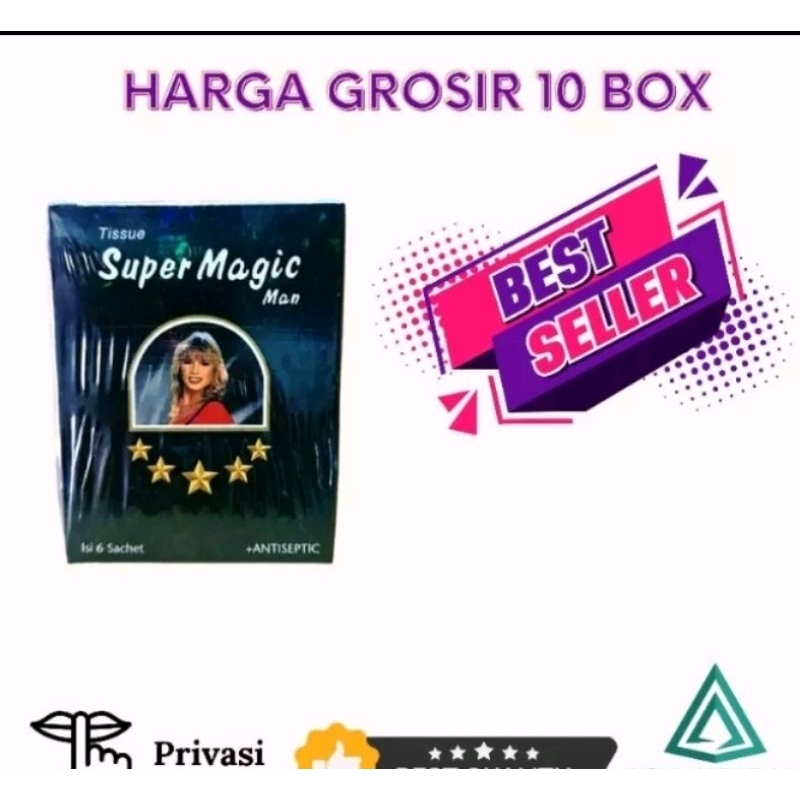 tisu magic ampuh tahan lama original sachet