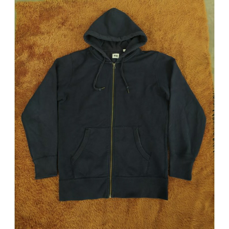 hoodie zipper tebal second brand size L