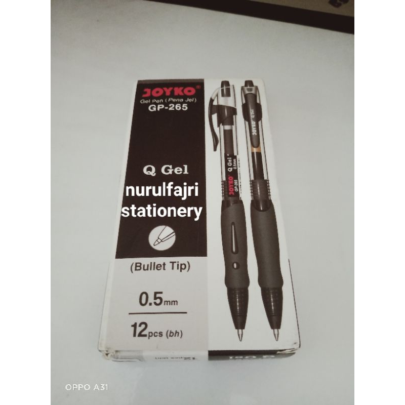 

pulpen gel joyko gp 265 hitam 0.5mm 1 pack