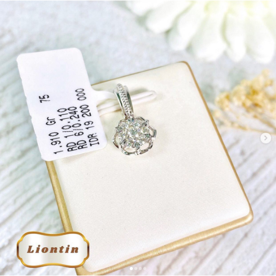 Elco Jewellery - Liontin Berlian Eropa F Vvs | LBRE-00694SH Berkualitas dan Bergaransi