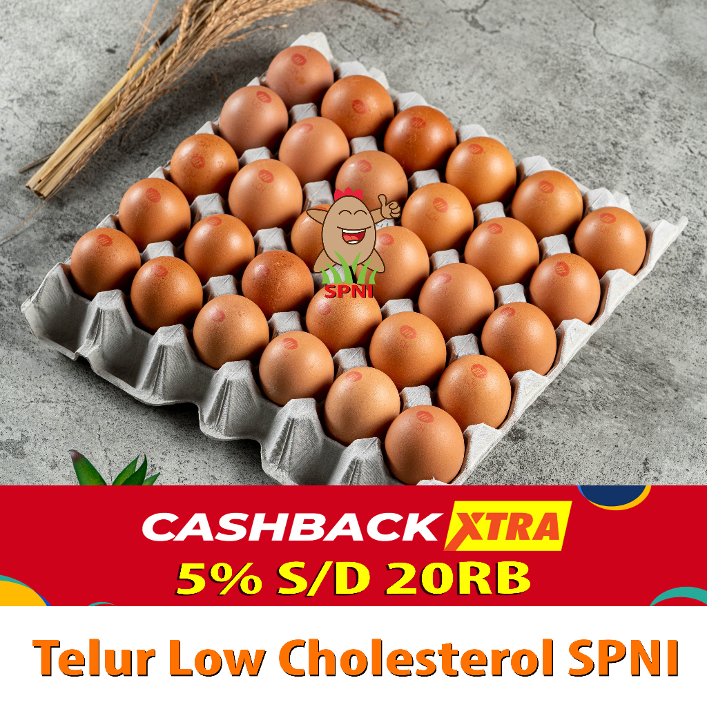 

Telur Ayam Low Cholesterol SPNI (30 Butir)