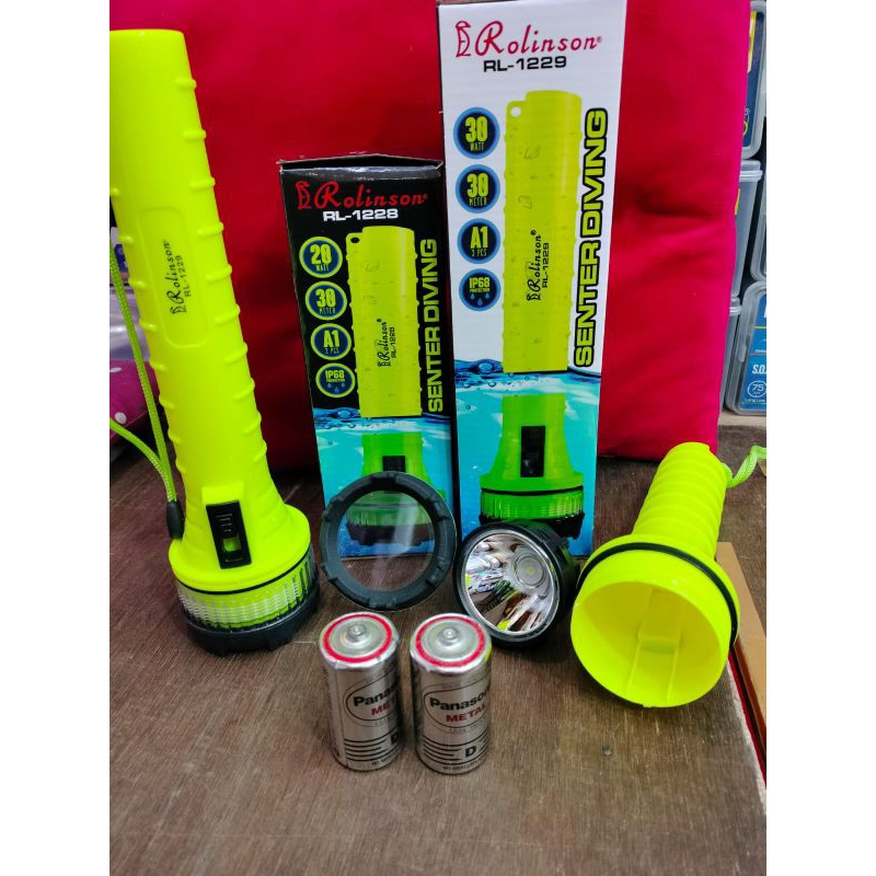 Senter Selam Tangan Baterai A1 Rolinson RL-1228 & RL-1229 super terang