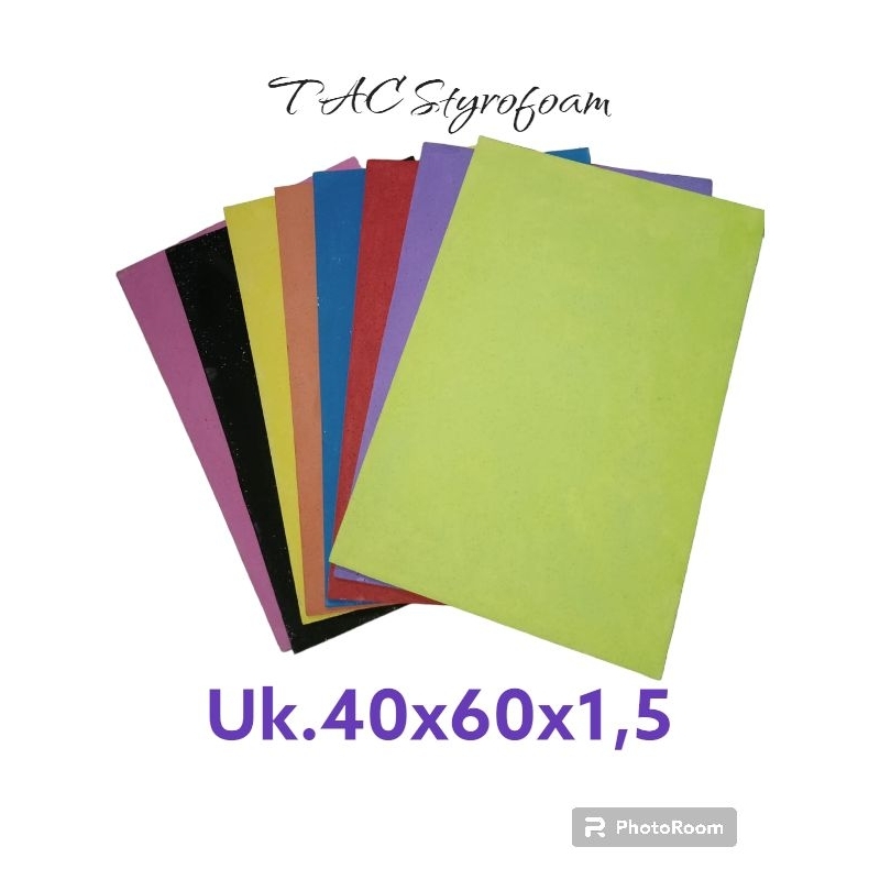 

Styrofoam Warna Warni 40x60x1,5