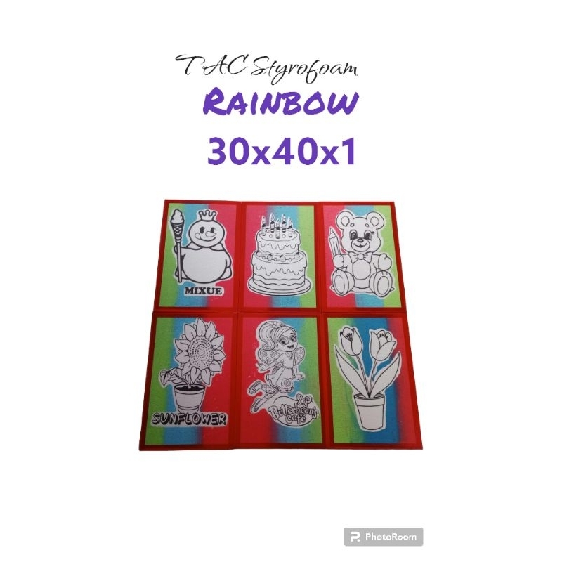 

Styrofoam Lukis Rainbow 30x40x1
