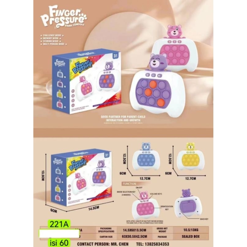 POT IT BO ELECTRIC GAME MUSIK LAMPU MAINAN ANAK