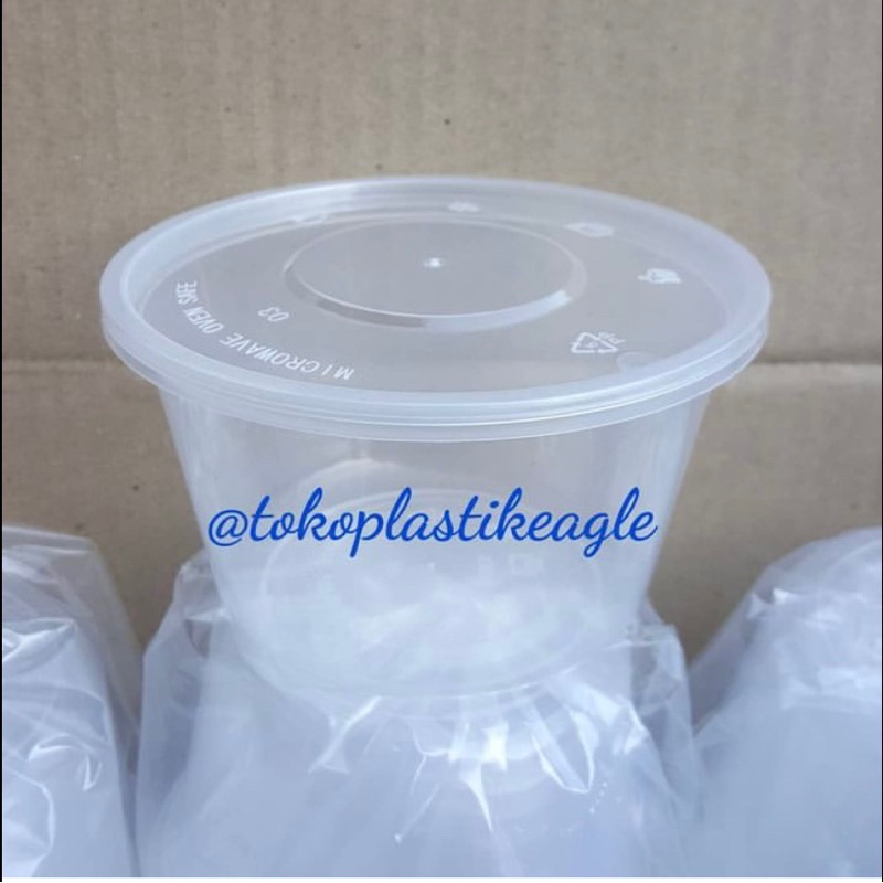[isi 25pcs] Mangkok Thinwall 500ml / Mangkok Plastik Bening 500ml
