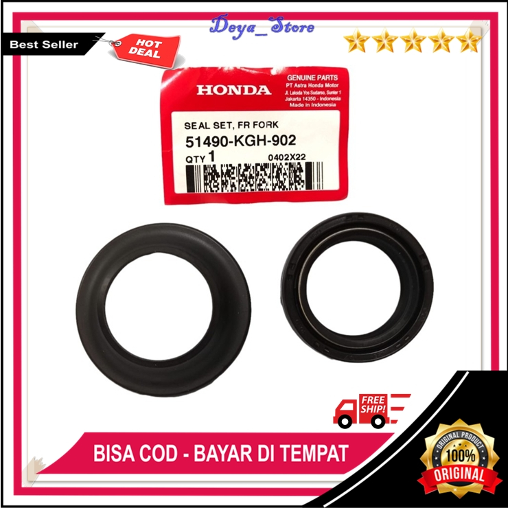 Seal Shock Depan Honda Original Sil Set Tutup Sok Depan Seal Shock Depan Motor Beat Vario Spacy Scoo
