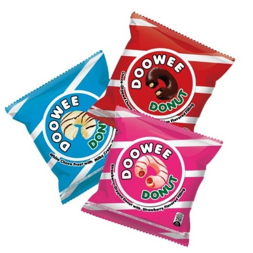 

DOOWE DONUT STRAWBERRY/CHOCOLATE/WHITE CHOCO/PURPLE YUM/CHOCOMALLOW/STRAWBERRY CREME