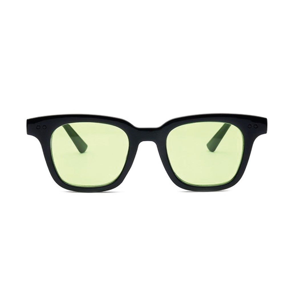 PL-WW004  Kacamata Pria/Wanita Sunglasses Korean Fashion Small Candy Color KM02a-PL-WW004-Black/Green