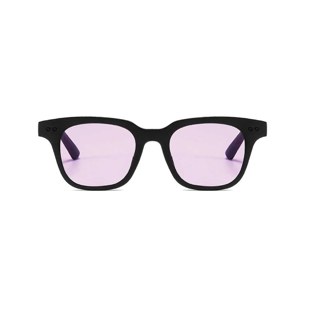 PL-WW004  Kacamata fashion Small candy color sunglasses pria wanita model terbaru KM02a-PL-WW004Black/Purple