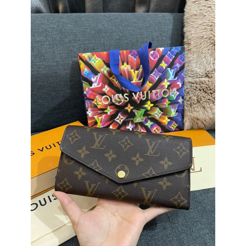 PRELOVED LV SARAH WALLET AUTHENTIC