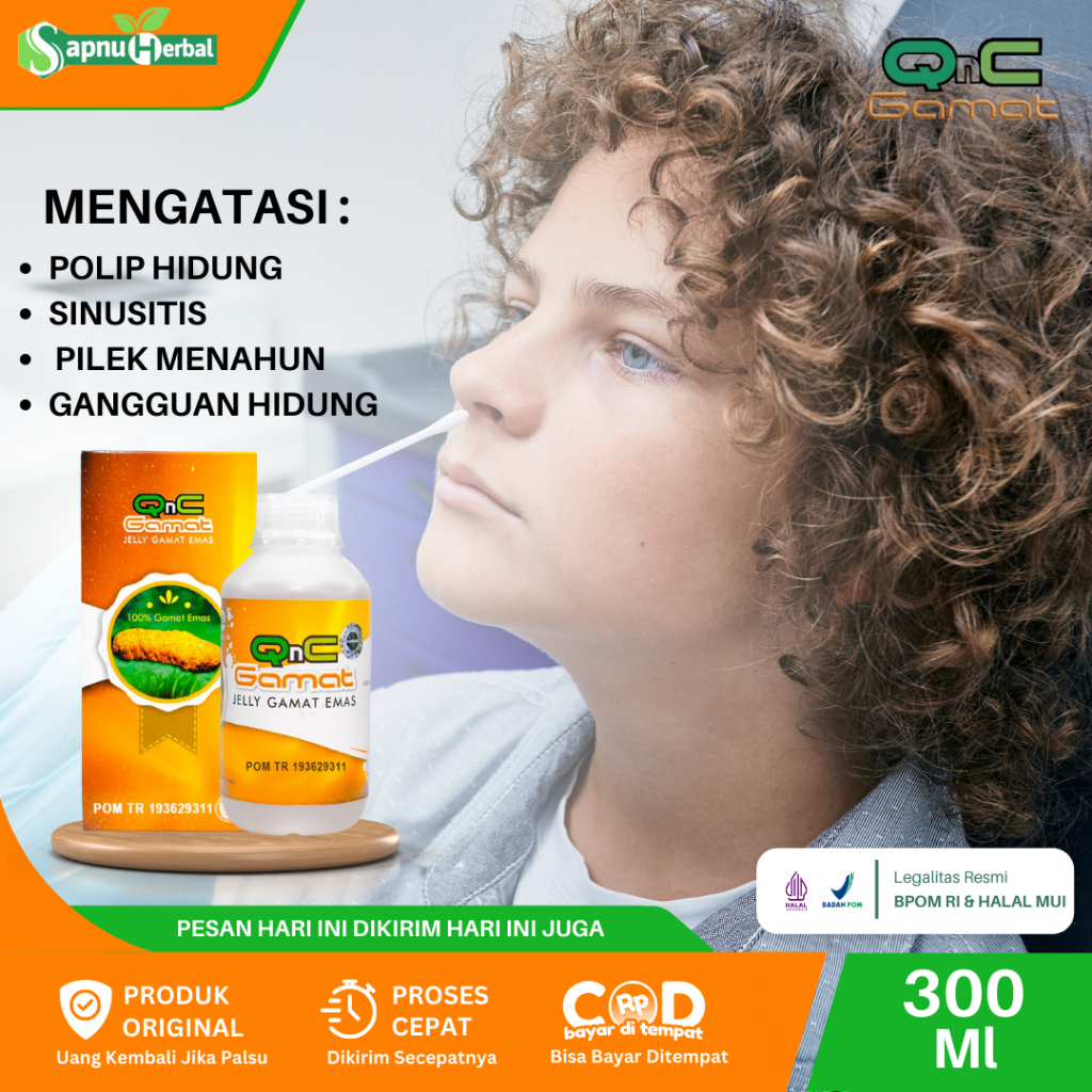 Sapnu Herbal - Obat Polip Hidung, Benjolan Di Hidung, Daging Tumbuh Di Hidung, Sinusitis, Pilek Mena