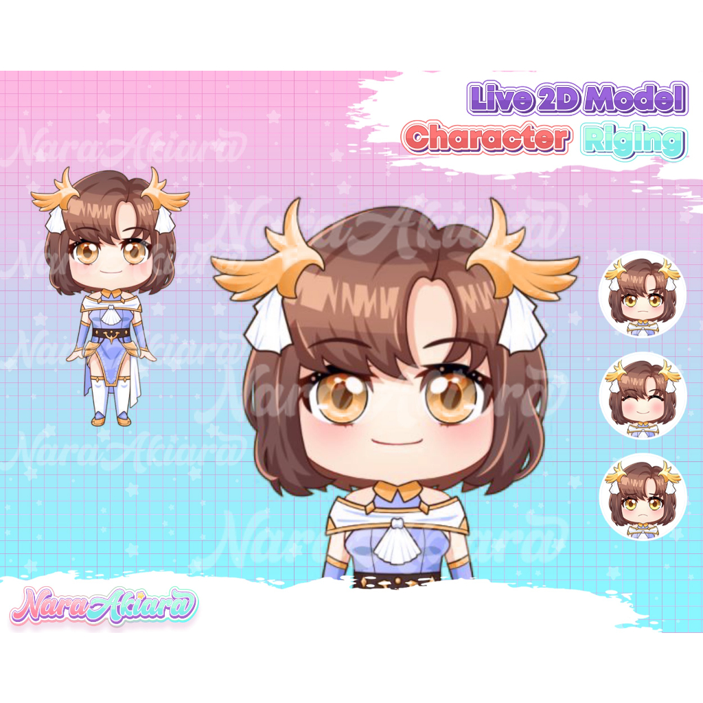 Unik dan Menggemaskan Karakter VTuber Chibi Siap Pakai, Komisi VTuber Indonesia, Chibi Virtual Youtu