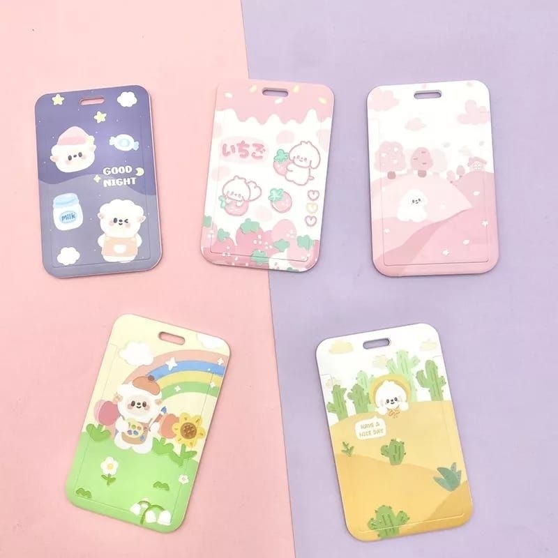 ID Card Holder Motif Lucu Kawaii Tempat Kartu Photocard Photocard