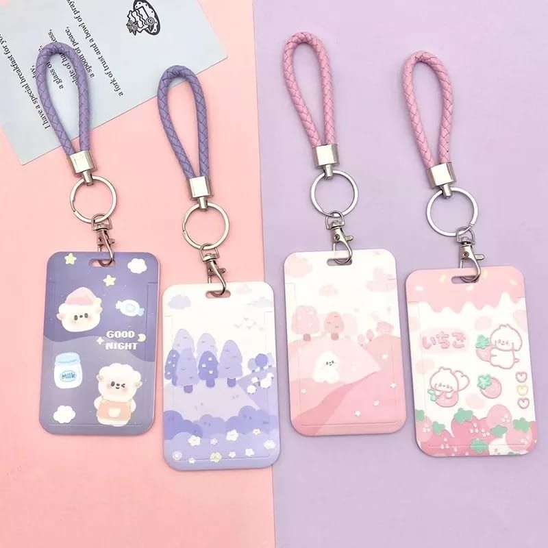 ID Card Holder Motif Lucu Kawaii Tempat Kartu Photocard Photocard