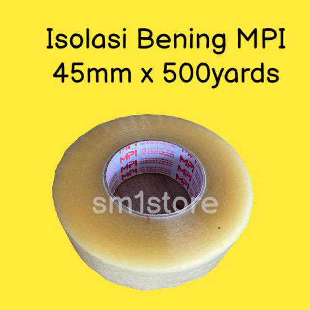 

Lakban Isolasi Bening MPI Jumbo 45mm 500 yard Masterpack Indonesia
