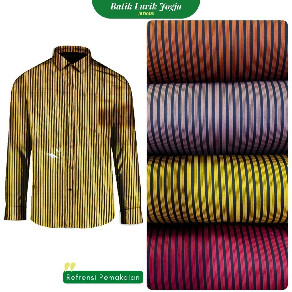 Kain Batik Katun Motif Premium Halus Murah Meteran Bahan Batik Lurik Jogja BTK58