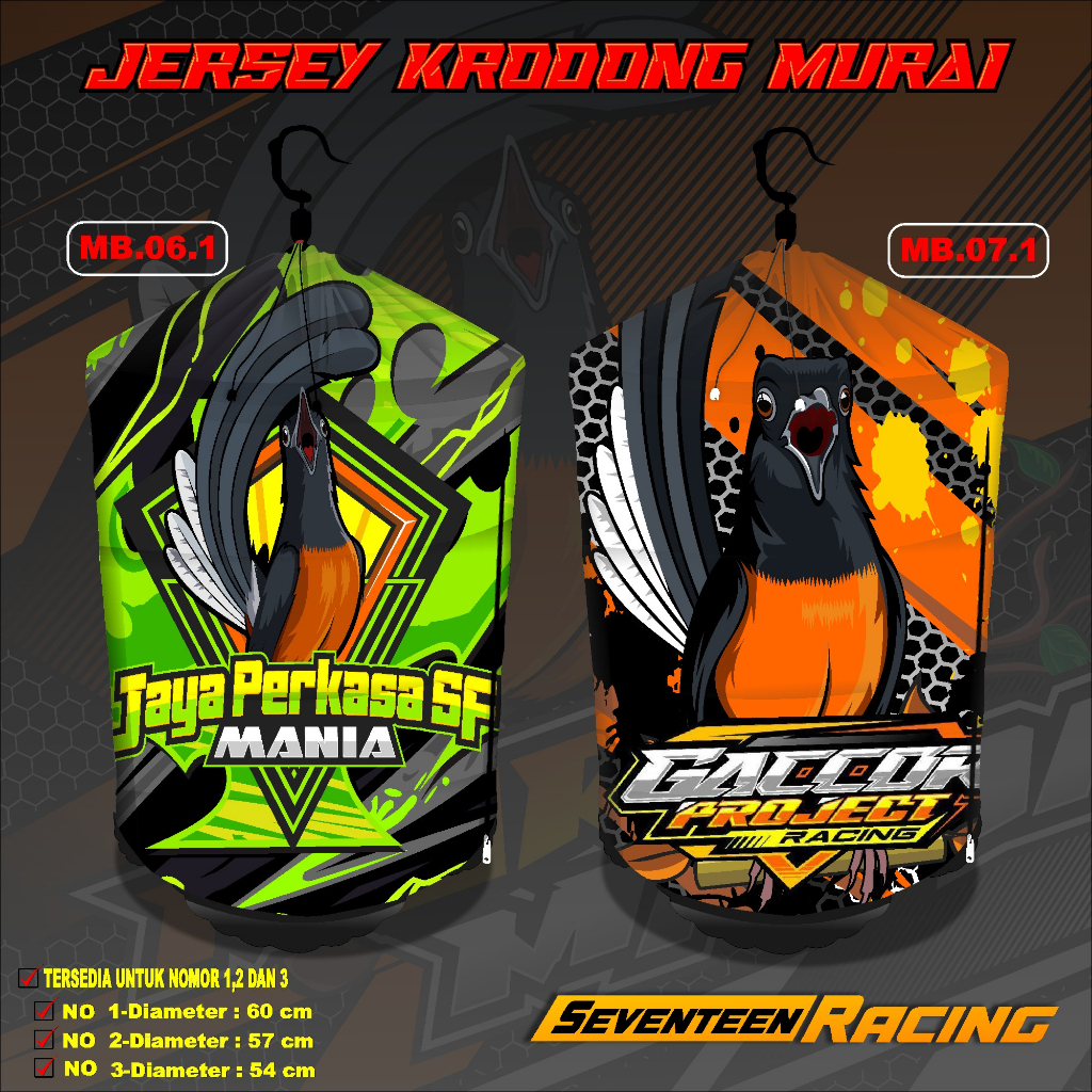 Krodong Sangkar Murai Jersey Krodong Murai Batu Premium Full Printing Anti Nrawang