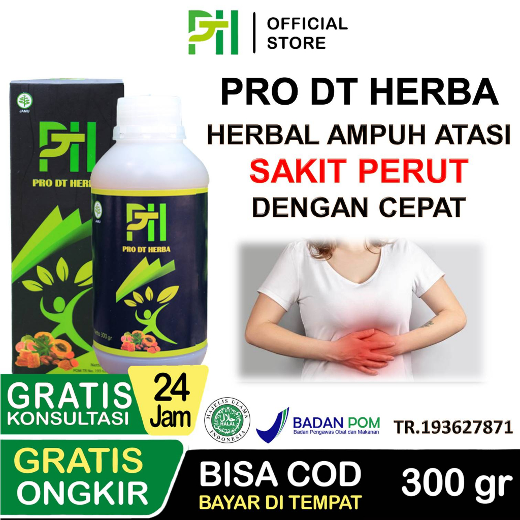 Obat sakit perut bagian bawah kanan kiri melilit mencret paling ampuh pro dt herba bpom original