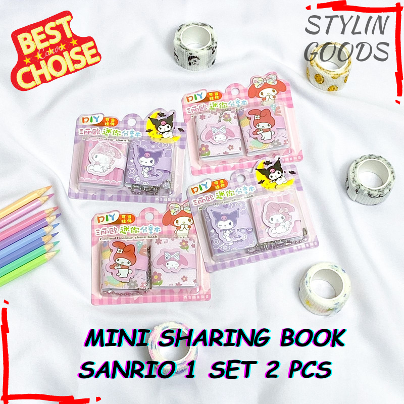 

SANRIO BOOK KECIL 1 SET ISI 2 PCS FX-0017 / BUKU NOTEBOOK FULLCOLOR KARTUN ANIMASI SANRIO (( MIRIP XM-8 )) BISA COD DAN GROSIRAN TERMURAH