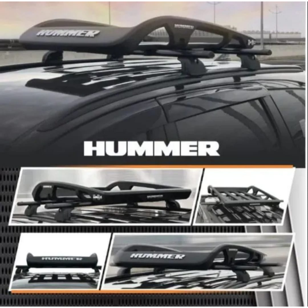 Roof Rack - Rak Bagasi Atas Mobil Plastik ABS Model HUMMER/TRD Universal
